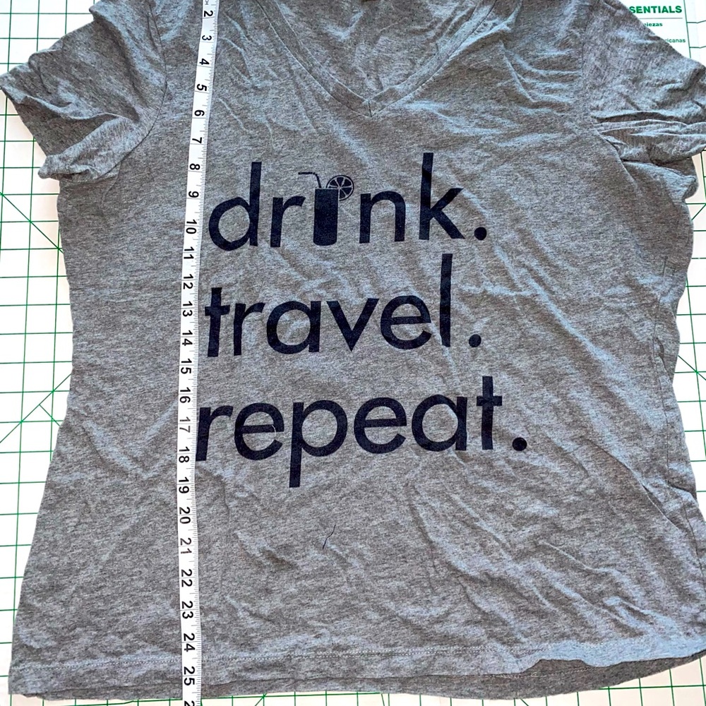 Vneck graphic tee